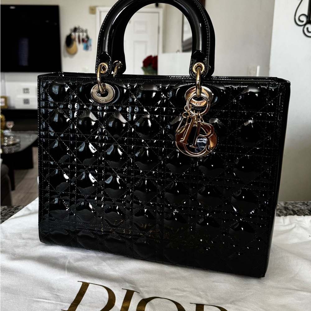 Lady Dior L Calfs kin - Picture 1 of 16